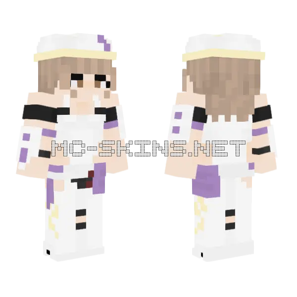 Scarlet Bikini Girl Minecraft skin, front and back