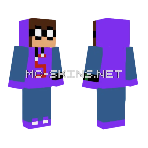 Scarlet Bug With Watch Minecraft skin, front and back
