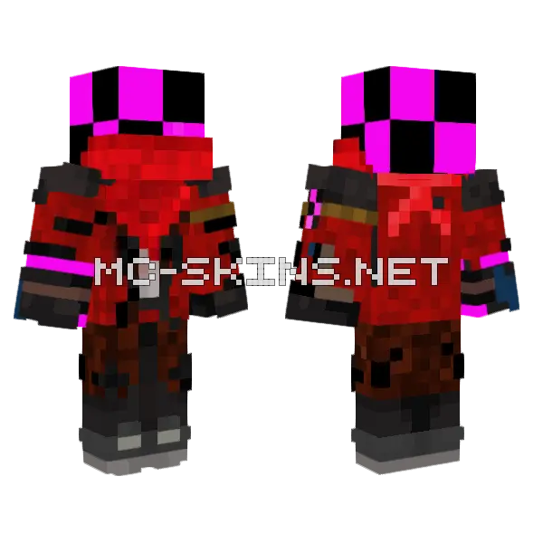 Scarlet Hbuxx Skin Minecraft skin, front and back