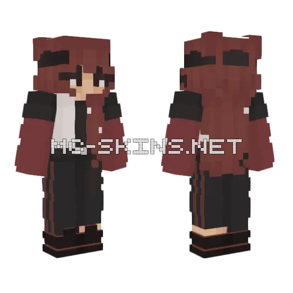 Scarlet Pl Character Minecraft skin, front and back
