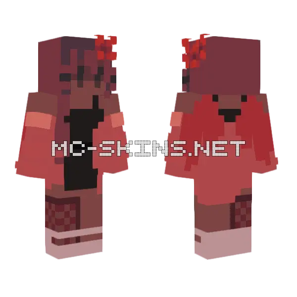 Scarlet Swans Minecraft skin, front and back