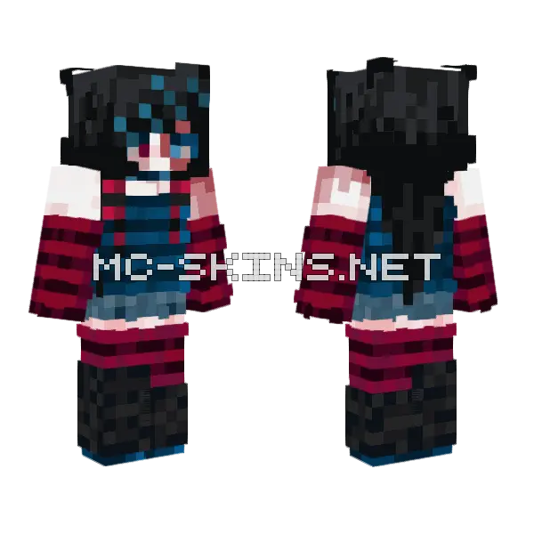 Scarlett Proxyver Minecraft skin, front and back