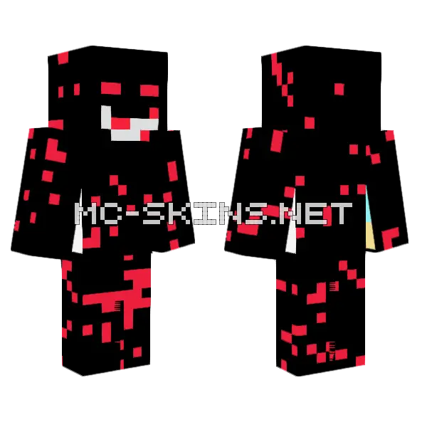 Scary Boi Minecraft skin, front and back