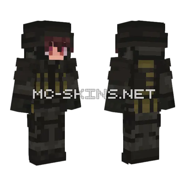 Scary Jin Minecraft skin, front and back