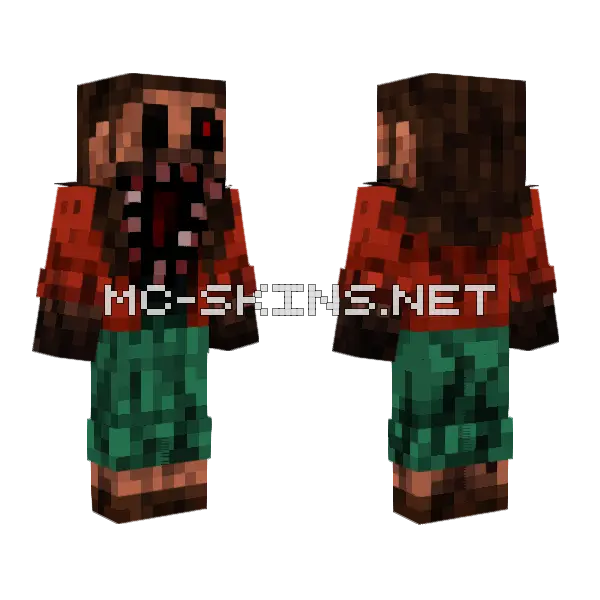Scary Monster Skin Minecraft skin, front and back