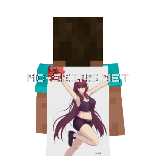 Scathach Cheerleader cape, outside and lining