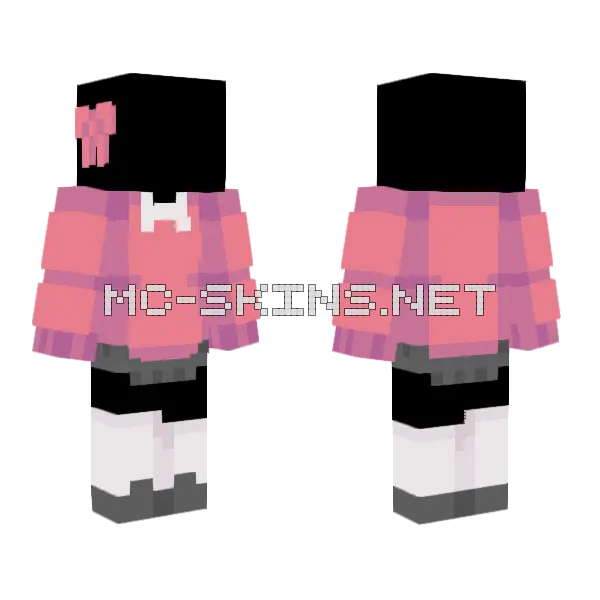 School 33 Minecraft skin, front and back