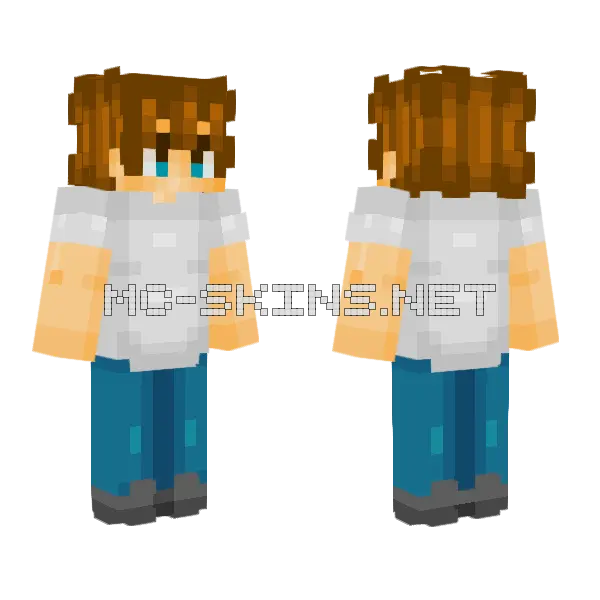 School Boy First Skin Minecraft skin, front and back