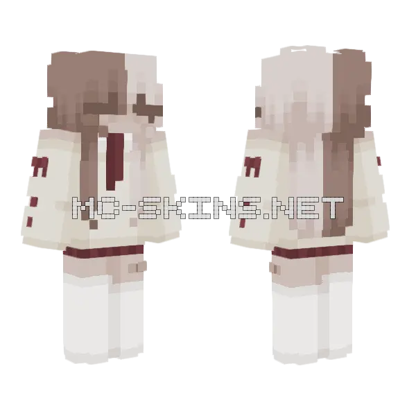 School Girl Outfit Minecraft skin, front and back