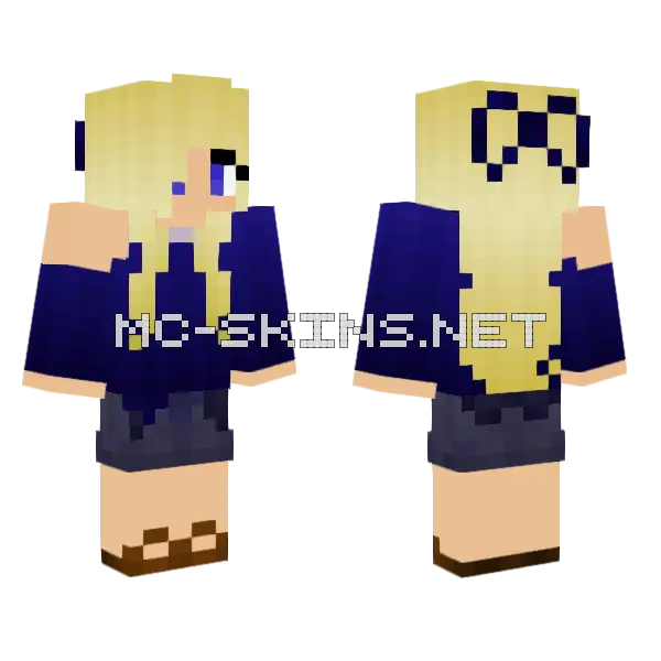 School Girl Outfit Minecraft skin, front and back