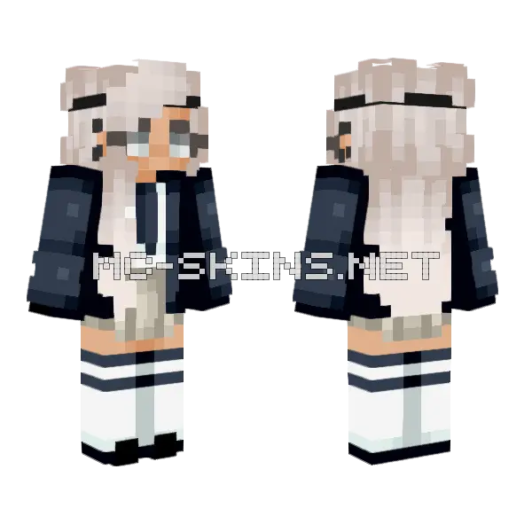 School Girl Skin Minecraft skin, front and back