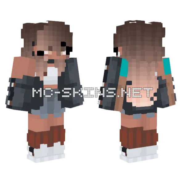 School Is Here W Minecraft skin, front and back