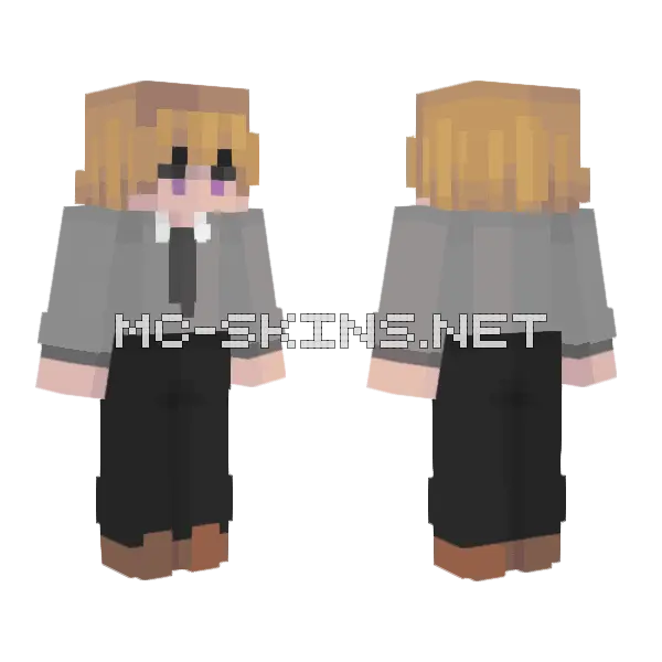 School RCE Minecraft skin, front and back