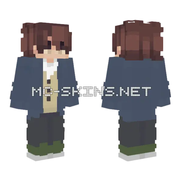 School Uniform Minecraft skin, front and back