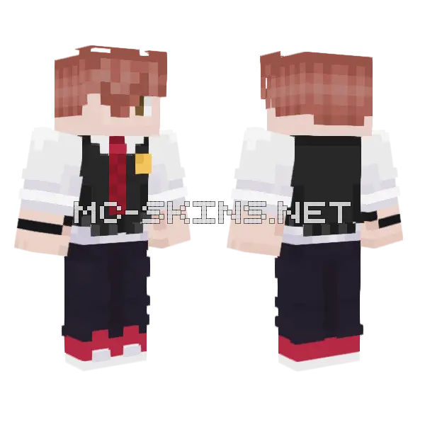 Undead School Uniform, front and back