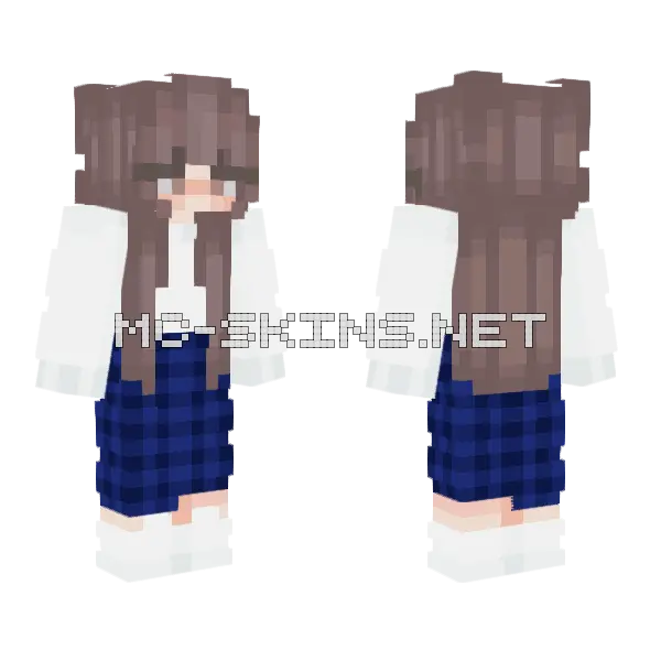 School Uniform Girl Minecraft skin, front and back