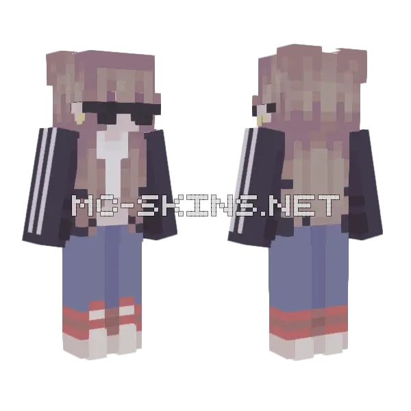 School Uniform Girl Minecraft skin, front and back