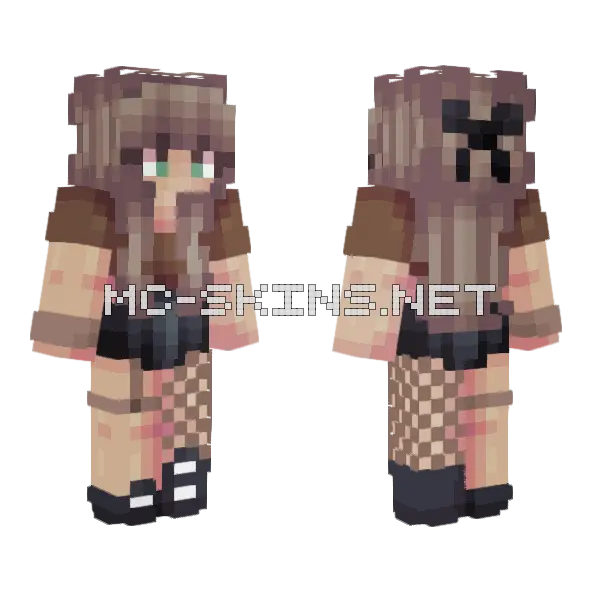 Schoolgirl Outfit Minecraft skin, front and back