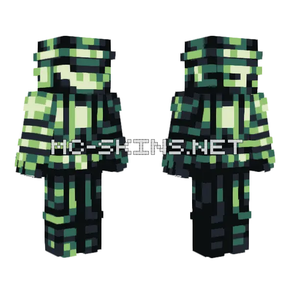 Sci Fi Guy Minecraft skin, front and back