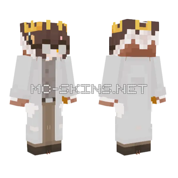 Science Moritea Minecraft skin, front and back