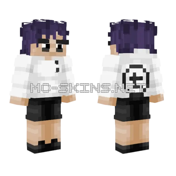 Scissor Seven Minecraft skin, front and back
