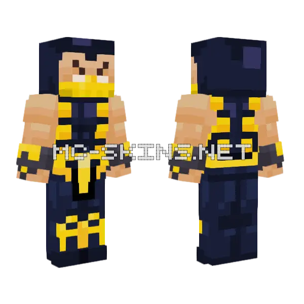 Scorpion Mk4 Minecraft skin, front and back