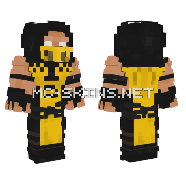 Scorpion Skin Minecraft skin, front and back