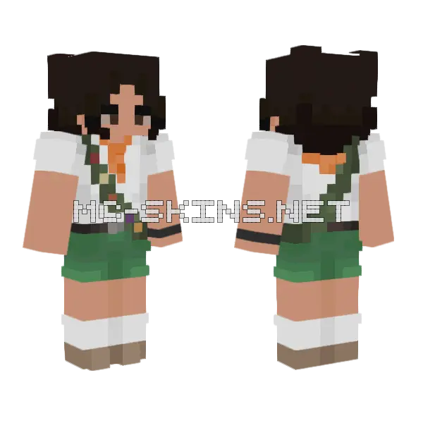 Scout Minecraft skin, front and back