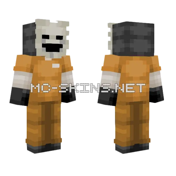 SCP 035 Mask Minecraft skin, front and back