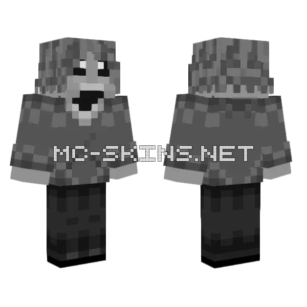 SCP 067 Kid Minecraft skin, front and back
