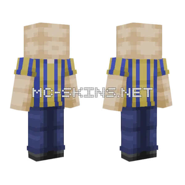 SCP 3008 2 Minecraft skin, front and back