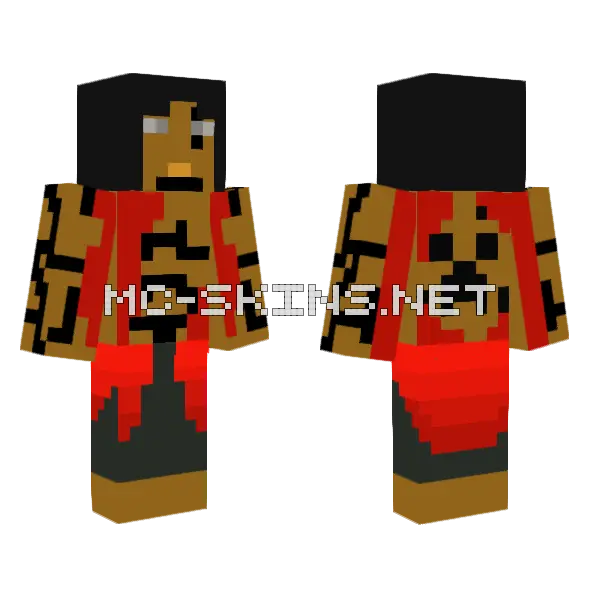 SCP Avel Minecraft skin, front and back