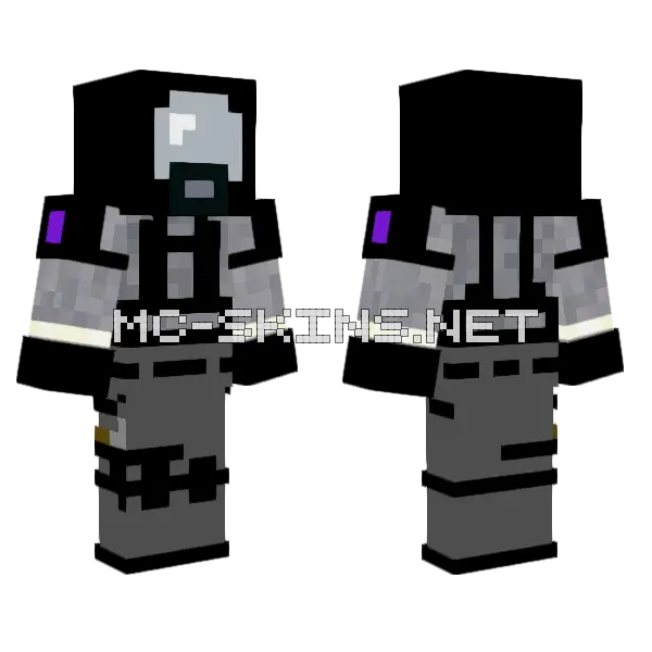 SCP Reaction Team Minecraft skin, front and back