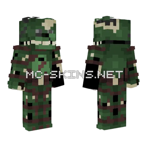 Scraptrap Monster Skin Minecraft skin, front and back