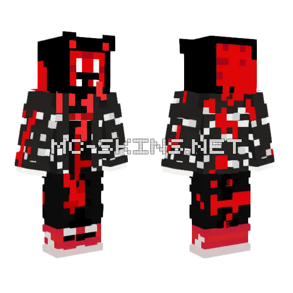 Scratchy64 Exe Minecraft skin, front and back