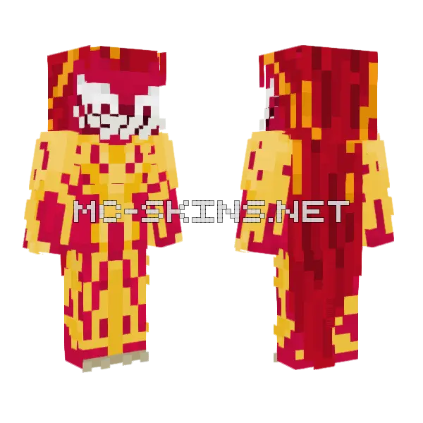 Scream Spiderman Minecraft skin, front and back