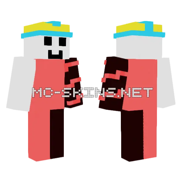 Scripterguy Minecraft skin, front and back