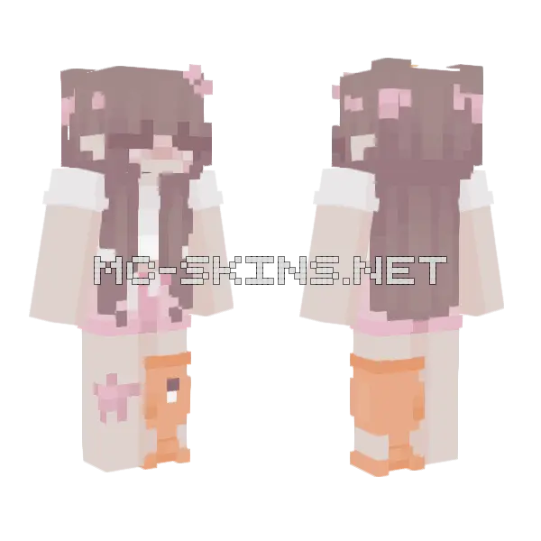 Scuba Girl Minecraft skin, front and back