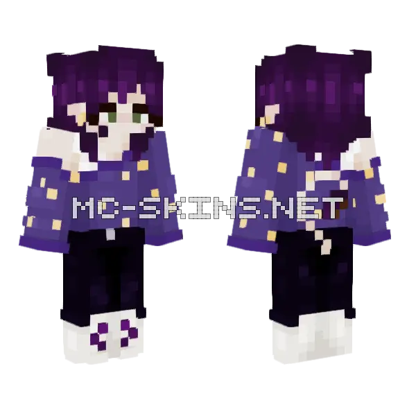 Scythe SMP Skin Minecraft skin, front and back