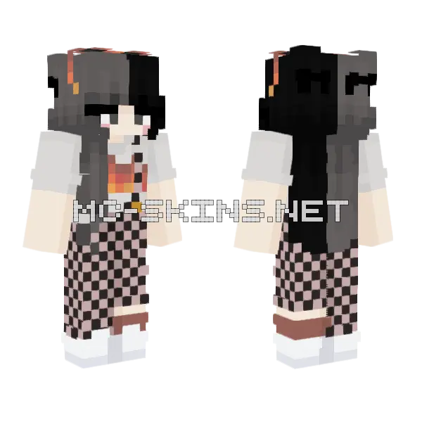 Sdhsdgh Girl Minecraft skin, front and back
