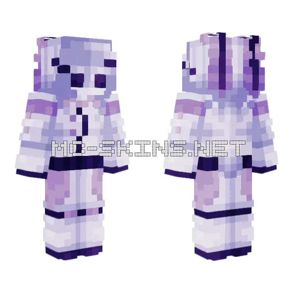 Sea Bunnies Are Adorable Creatures Minecraft skin, front and back
