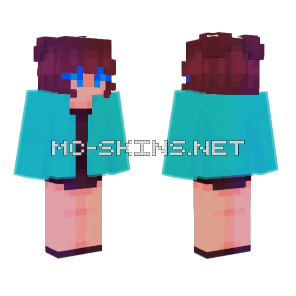 Sea Foam Effects Minecraft skin, front and back