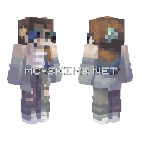 Seafoam Ce Minecraft skin, front and back