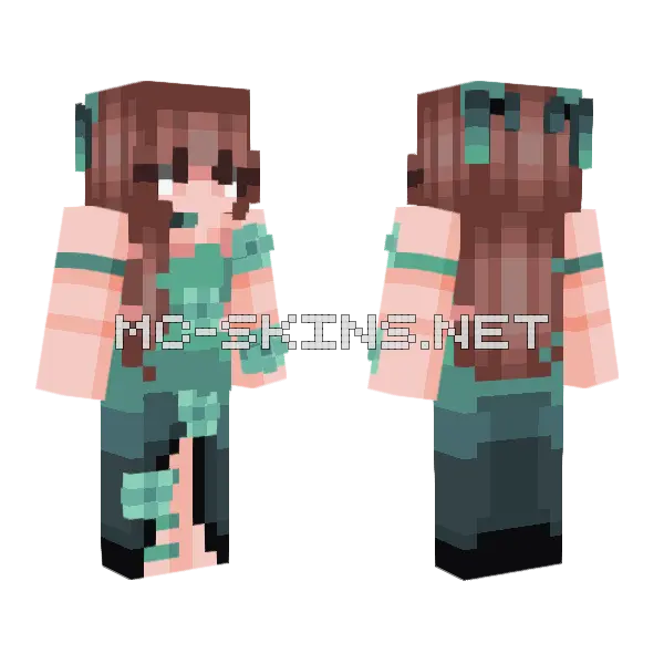 Seaglow Rce Minecraft skin, front and back