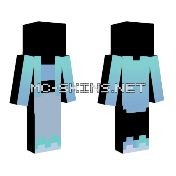 Seamonster 500 Followers Adoptable Minecraft skin, front and back