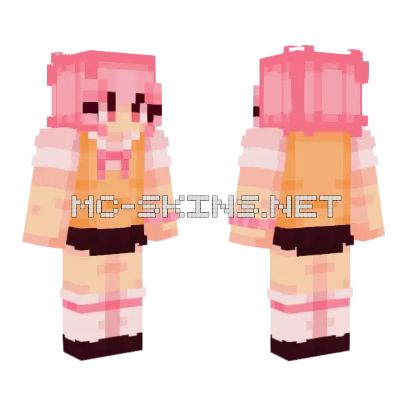 Seaottersans OC Creds Minecraft skin, front and back