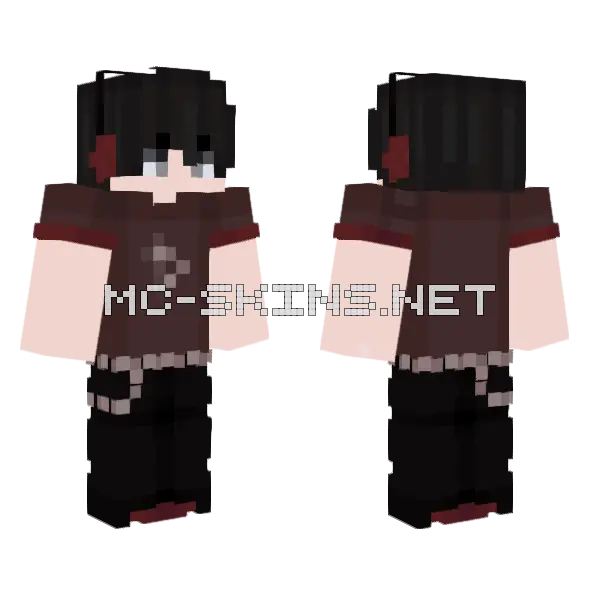 Sebastian Casual Minecraft skin, front and back