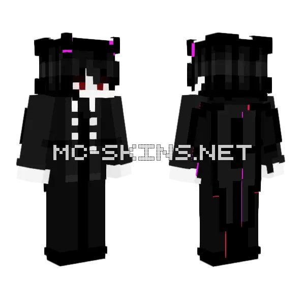 Sebastian Michaelis With Effects Minecraft skin, front and back