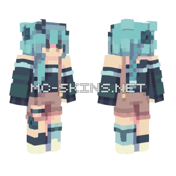 Secret City Under Sea Minecraft skin, front and back