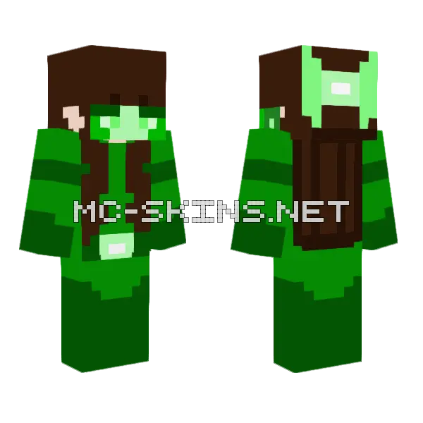 Secret Spy Minecraft skin, front and back